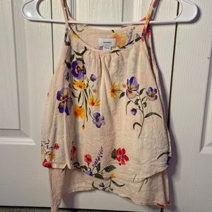 Old Navy girls flower flowey tank top.